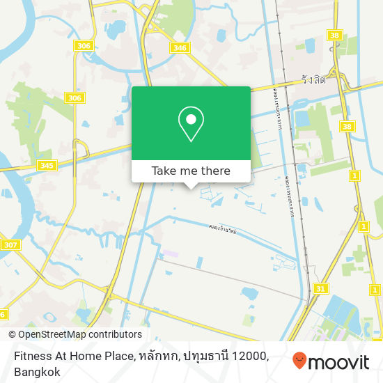 Fitness At Home Place, หลักหก, ปทุมธานี 12000 map