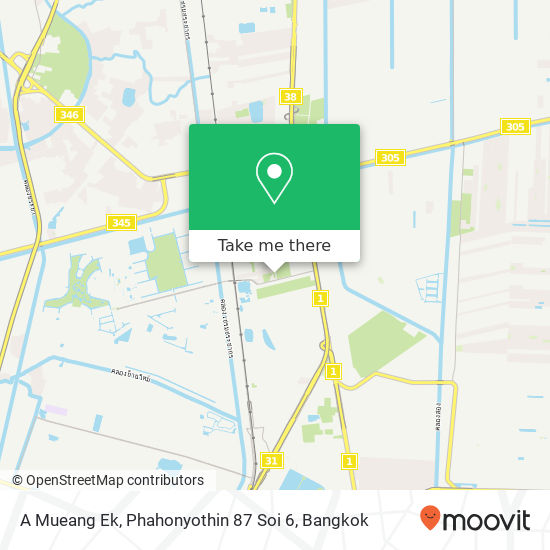 A Mueang Ek, Phahonyothin 87 Soi 6 map