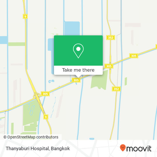 Thanyaburi Hospital map