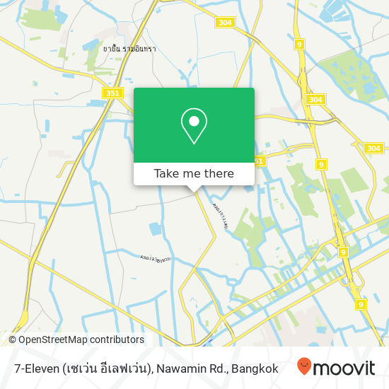 7-Eleven (เซเว่น อีเลฟเว่น), Nawamin Rd. map