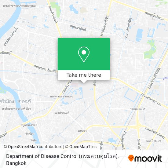 Department of Disease Control (กรมควบคุมโรค) map
