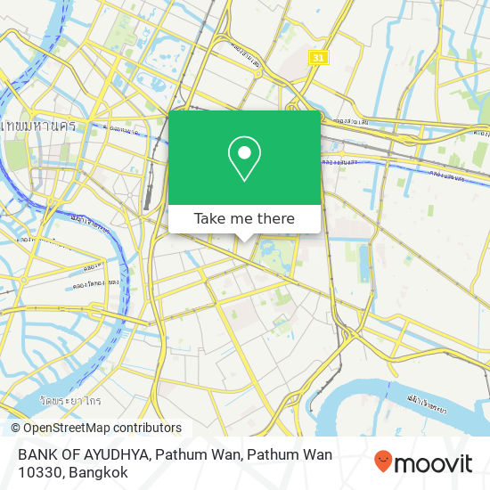 BANK OF AYUDHYA, Pathum Wan, Pathum Wan 10330 map