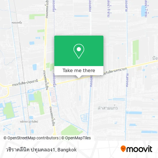 วชิราคลีนิค ปทุมคลอง1 map