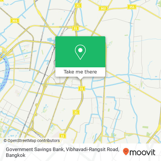 Government Savings Bank, Vibhavadi-Rangsit Road map