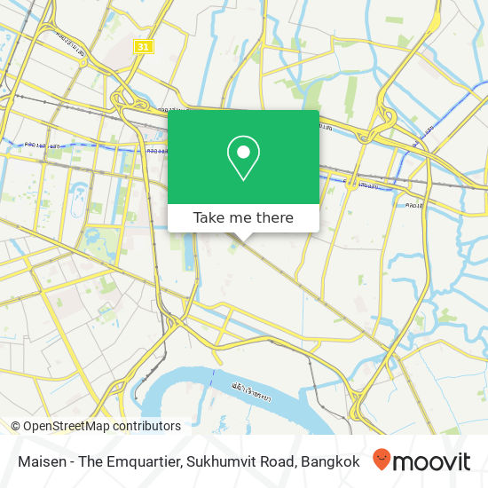 Maisen - The Emquartier, Sukhumvit Road map