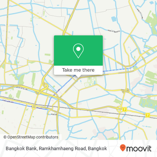 Bangkok Bank, Ramkhamhaeng Road map