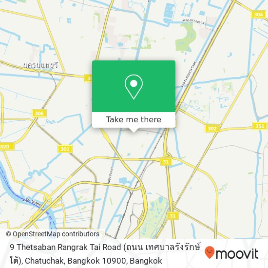 9 Thetsaban Rangrak Tai Road (ถนน เทศบาลรังรักษ์ใต้), Chatuchak, Bangkok 10900 map