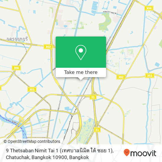 9 Thetsaban Nimit Tai 1 (เทศบาลนิมิต ใต้ ซอย 1), Chatuchak, Bangkok 10900 map