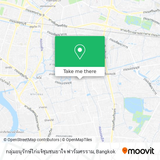 กลุ่มอนุรักษ์ไก่แจ้ชุมชนยาใจ ฟาร์มศรราม map