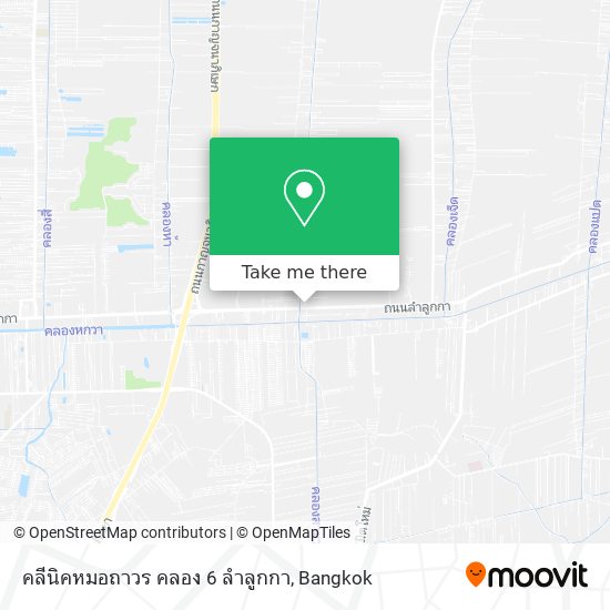 คลีนิคหมอถาวร คลอง 6 ลำลูกกา map