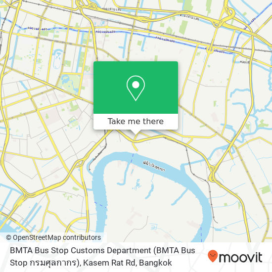 BMTA Bus Stop Customs Department (BMTA Bus Stop กรมศุลกากร), Kasem Rat Rd map