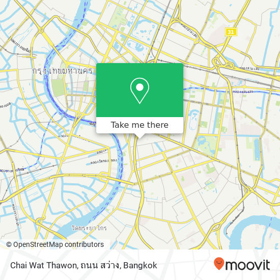 Chai Wat Thawon, ถนน สว่าง map