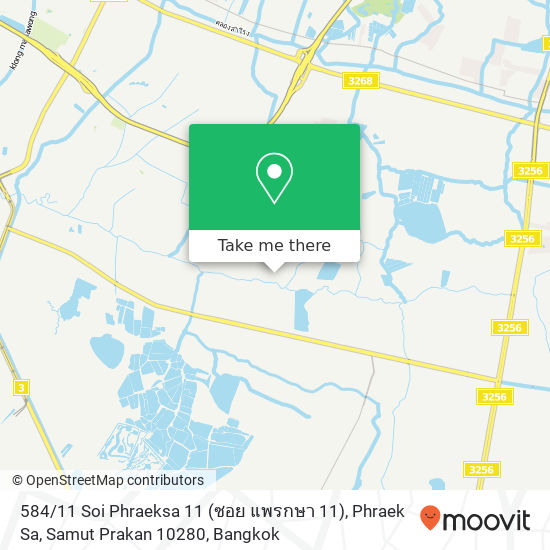 584 / 11 Soi Phraeksa 11 (ซอย แพรกษา 11), Phraek Sa, Samut Prakan 10280 map