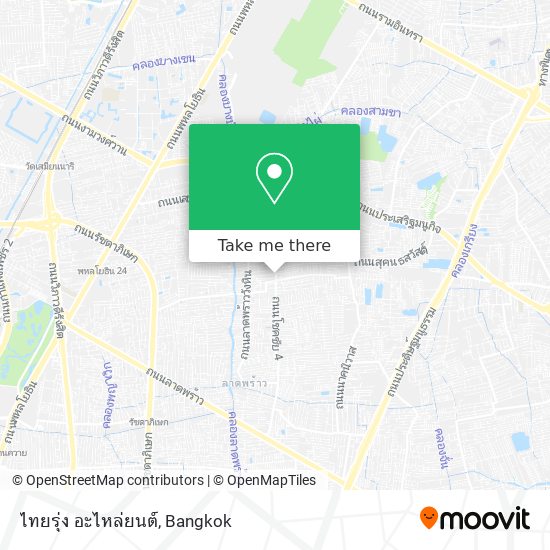 ไทยรุ่ง อะไหล่ยนต์ map