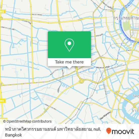 หน้าภาควิศวกรรมยานยนต์ มหาวิทยาลัยสยาม, null map