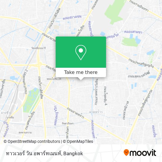 ทาวเวอร์ วัน อพาร์ทเมนท์ map