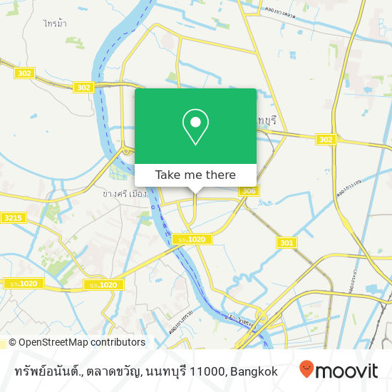 ทรัพย์อนันต์., ตลาดขวัญ, นนทบุรี 11000 map