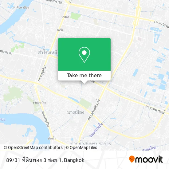 89/31 ที่ดินทอง 3 ซอย 1 map