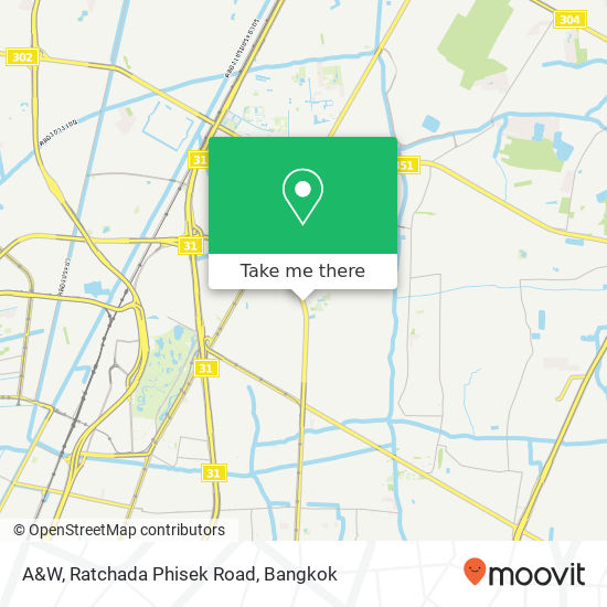 A&W, Ratchada Phisek Road map