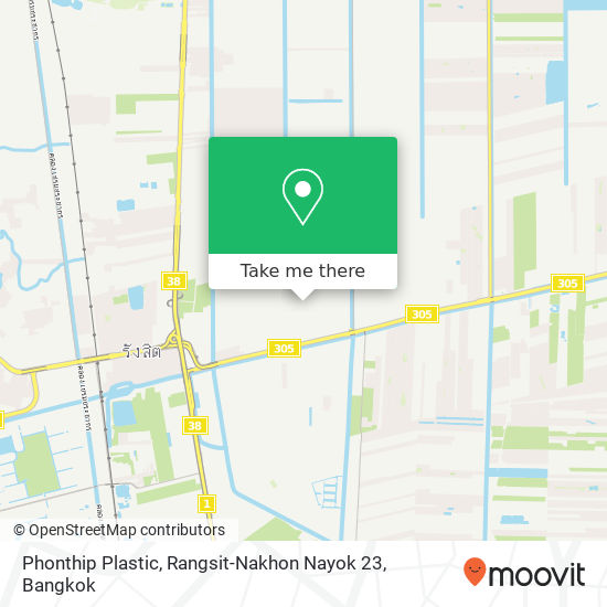 Phonthip Plastic, Rangsit-Nakhon Nayok 23 map