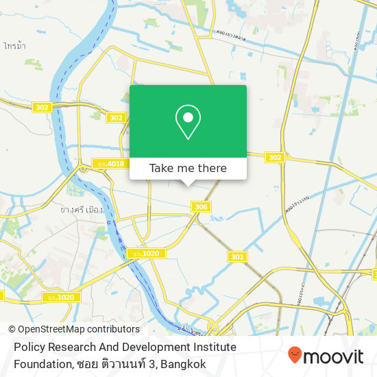 Policy Research And Development Institute Foundation, ซอย ติวานนท์ 3 map