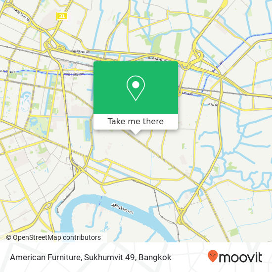 American Furniture, Sukhumvit 49 map