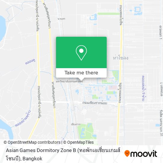 Asian Games Dormitory Zone B (หอพักเอเชี่ยนเกมส์ โซนบี) map