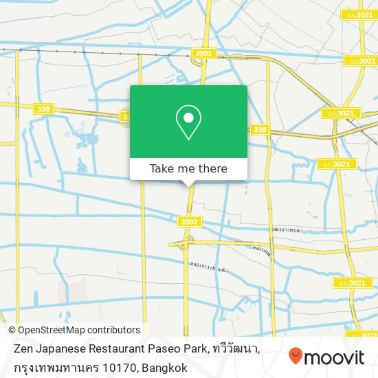 Zen Japanese Restaurant Paseo Park, ทวีวัฒนา, กรุงเทพมหานคร 10170 map