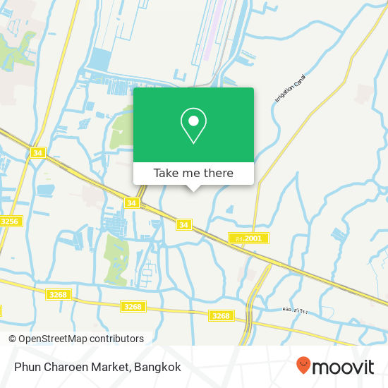 Phun Charoen Market map