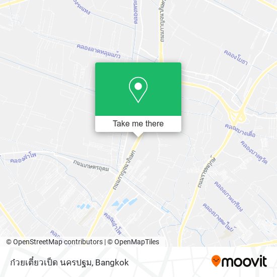 ก๋วยเตี๋ยวเป็ด นครปฐม map