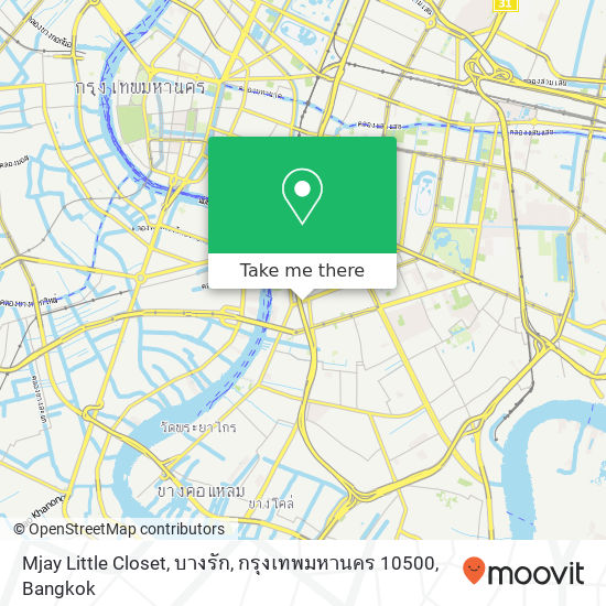 Mjay Little Closet, บางรัก, กรุงเทพมหานคร 10500 map