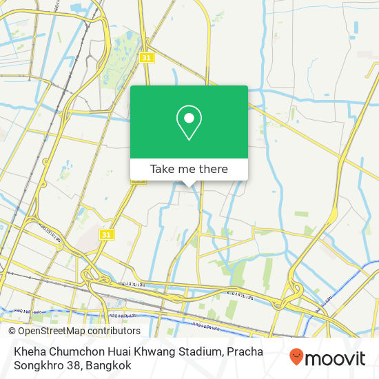 Kheha Chumchon Huai Khwang Stadium, Pracha Songkhro 38 map