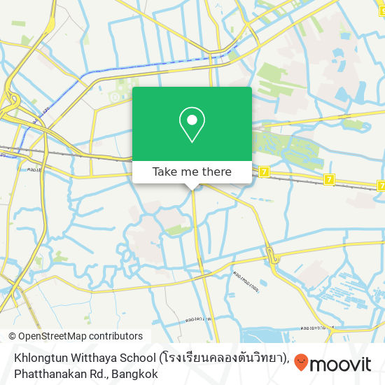 Khlongtun Witthaya School (โรงเรียนคลองตันวิทยา), Phatthanakan Rd. map