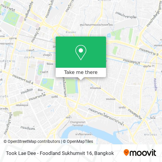 Took Lae Dee - Foodland Sukhumvit 16 map