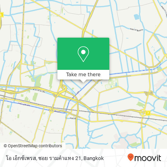 โอ เอ็กซ์เพรส, ซอย รามคำแหง 21 map