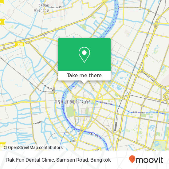 Rak Fun Dental Clinic, Samsen Road map