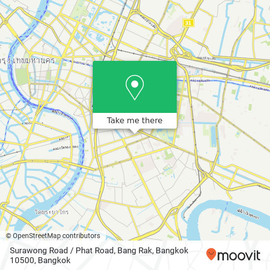 Surawong Road / Phat Road, Bang Rak, Bangkok 10500 map