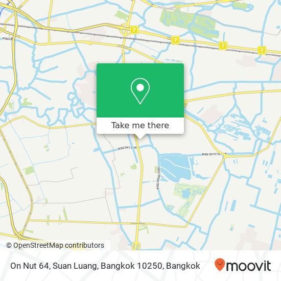 On Nut 64, Suan Luang, Bangkok 10250 map