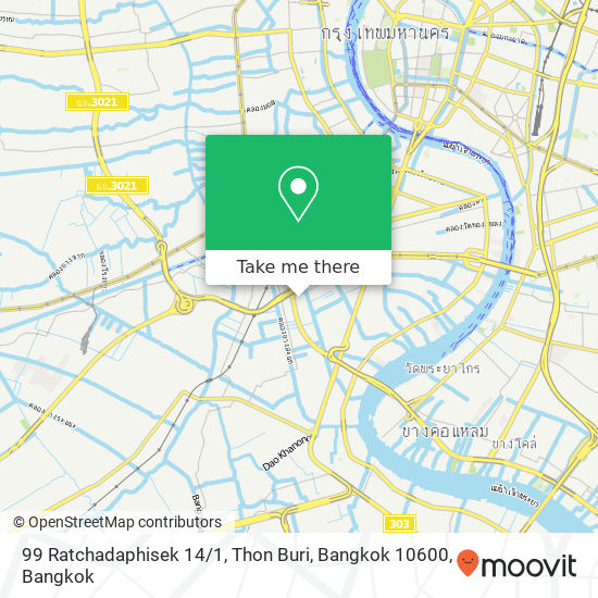 99 Ratchadaphisek 14 / 1, Thon Buri, Bangkok 10600 map