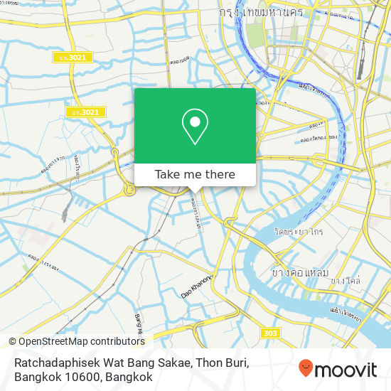 Ratchadaphisek Wat Bang Sakae, Thon Buri, Bangkok 10600 map