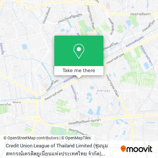 Credit Union League of Thailand Limited (ชุมนุมสหกรณ์เครดิตยูเนี่ยนแห่งประเทศไทย จำกัด) map