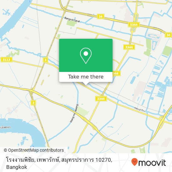 โรงงานพิชัย, เทพารักษ์, สมุทรปราการ 10270 map