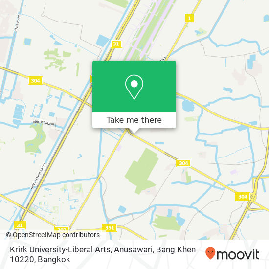 Krirk University-Liberal Arts, Anusawari, Bang Khen 10220 map
