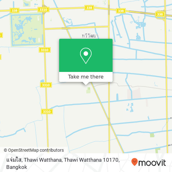 แจ่มใส, Thawi Watthana, Thawi Watthana 10170 map