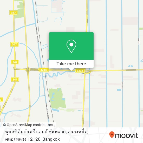 พูนศรี อินดัสทรี แอนด์ ซัพพลาย, คลองหนึ่ง, คลองหลวง 12120 map