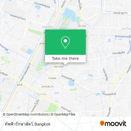 ทัพฟ้ารักษาสัตว์ map