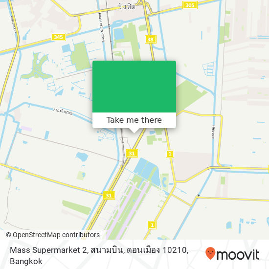 Mass Supermarket 2, สนามบิน, ดอนเมือง 10210 map