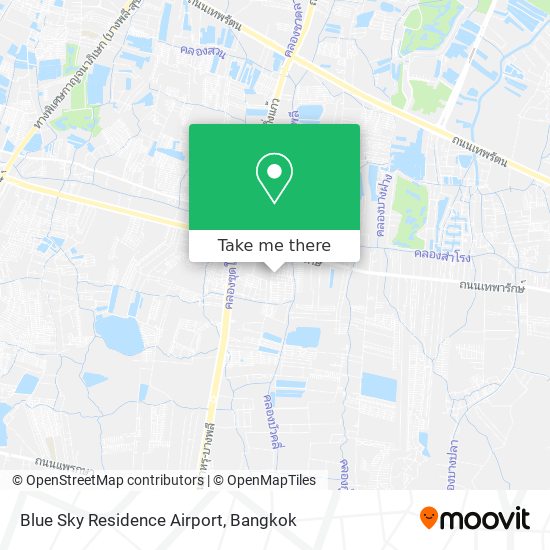 Blue Sky Residence Airport map
