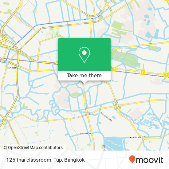 125 thai classroom, Tup map