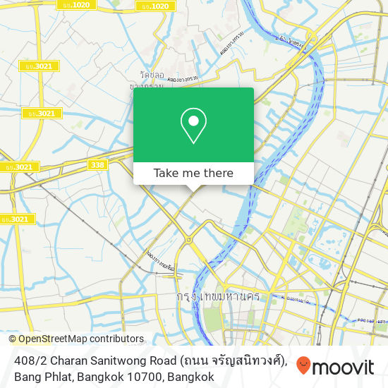 408 / 2 Charan Sanitwong Road (ถนน จรัญสนิทวงศ์), Bang Phlat, Bangkok 10700 map